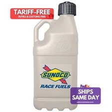 Sunoco Race Jugs M7500TN, One Tan Plastic Tan Sunoco Motorsports Jug 5 Gal Perfo