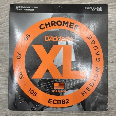 D'Addario ECB82 Chromes Flatwound Medium Bass Strings