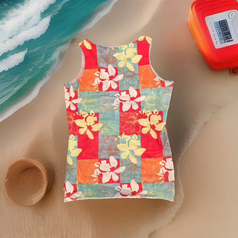 Brooks D'lite Flower Check Micro Mesh Racerback Sheer Run Tank Women's &Skort  - Image 2 of 4