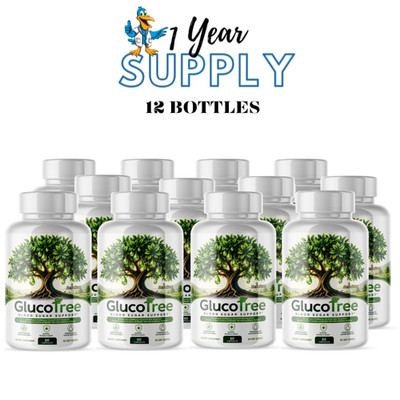 GlucoTree- Blood Support- 12 Bottles- 720 Capsules