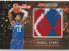 2020-21 Panini NBA Hoops - Rookie Sweaters Daniel Oturu #RSW-DOT (MEM, RC)