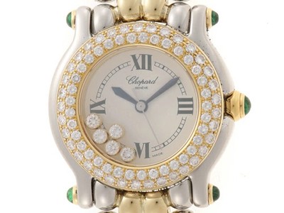 Chopard Happy Sport Diamond Bezel Move 5PD 27 / 8279-22 26mm White Dial #DW1104