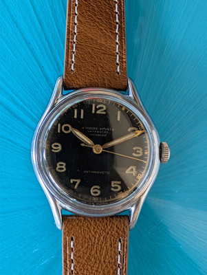 Vintage Watch Viking Sport cal Cortebert 677s Stahl vergoldet