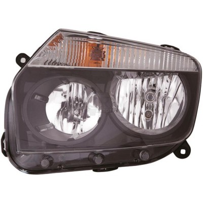 Scheinwerfer Frontscheinwerfer rechts Halogen H1 schwarz für Dacia Duster
