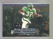 1998 Fleer Metal Universe Leon Johnson #80 - New York Jets