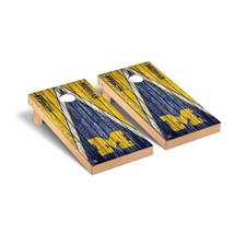 Michigan Wolverines Cornhole Set Regulation Size Wooden Frame Foldable Legs
