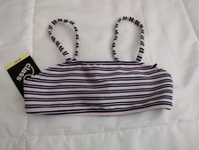 Art Class Girls Bralette Bikini Top Striped S 6-6X Multicolor