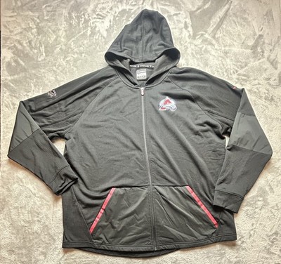New Colorado Avalanche Fanatics Authentic Pro Full Zip Jacket Size 3XL Black