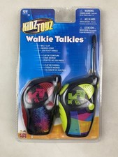 KIDS TOYZ Walkie Talkie 200' Range With Belt Clip  Morse Code Colorful 2-Pack 