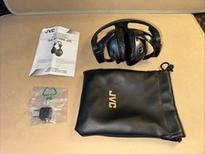 JVC Noise Cancelling Wired Stereo Headphones HA-NC100 Tested Works W/Bag