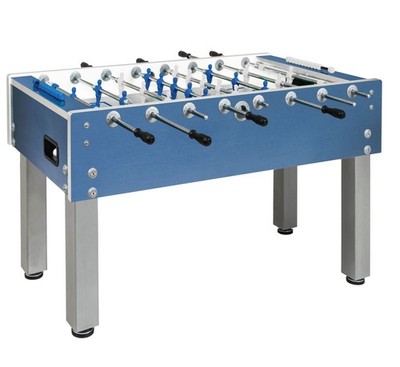 Garlando Kickertisch G-500 Blau Outdoor / Weatherproof Safety-Teleskop