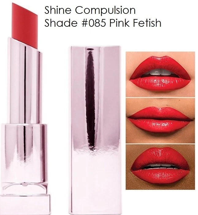 maybelline shine compulsion lipstick shade# 085 Pink Fetish 💄💋