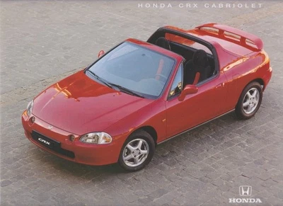 Catalogue Brochure Honda CRX Cabriolet 12/1996 Suisse en français - Photo 1/2