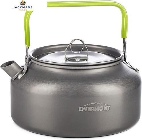 OVERMONT 1.2L Ultralight Camping Kettle Cookware Set Outdoor Cooking Green
