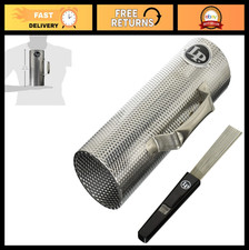 Merengue Guiro Musical Instrument - Silver Black Latin Percussion for Drumming