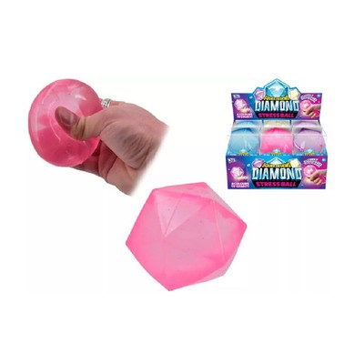 SqueezeGems Diamond Squeeze Ball Stressspielzeug sortiert