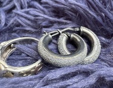 DIAMOND Or REAL SAPHIRE STARDUST sterling Earring Marked #TequilasunTrading