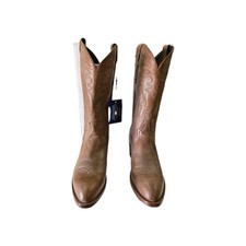 Tony Lama 13" Tascosa Low Profile Med Rnd Toe Boot Suntan(Tan)Cowhide TL3018 NIB