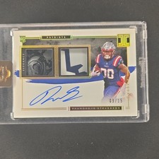 2021 Panini Impeccable Elegance Rookie Auto Rhamondre Stevenson /15 Patriots 