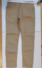 NWT 98 Tailor Vintage Mens Khaki Slim Fit Pockets Flat Front Chino Pants 30X30