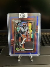 2025 Donruss Optic Jerry Jeudy Threads Jersey Blue Hyper Prizm #DTBH-JJD Browns