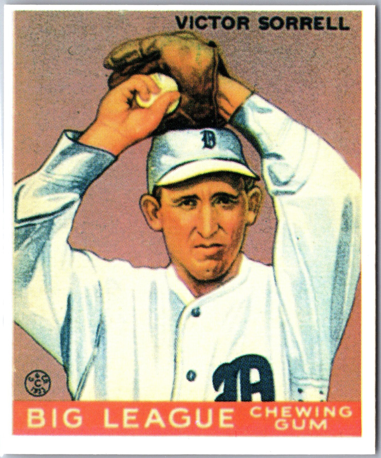 1983 Galasso 1933 Goudey Reprint #15 Vic Sorrell
