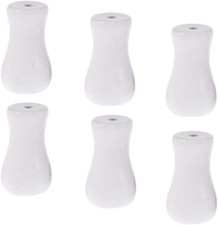 Cutelec Wood Cord Tassels 6Pack for Window Blinds White Cord Knobs Wooden Hangin
