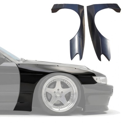 VSaero FRP TKYO v3 Wide Body Fender Flares (front) 40mm (S13) 2/3dr for Silvia 
