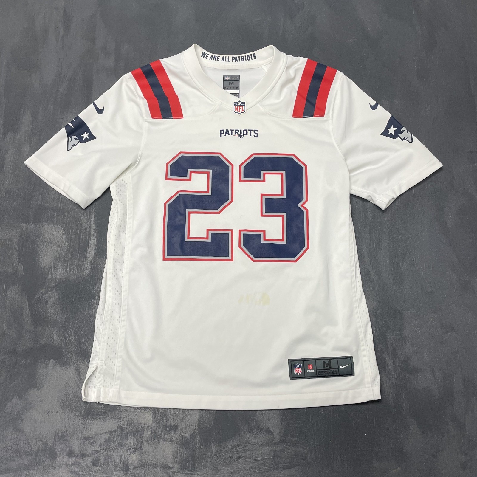 Nike new england patriots jersey mens medium white 23 dugger