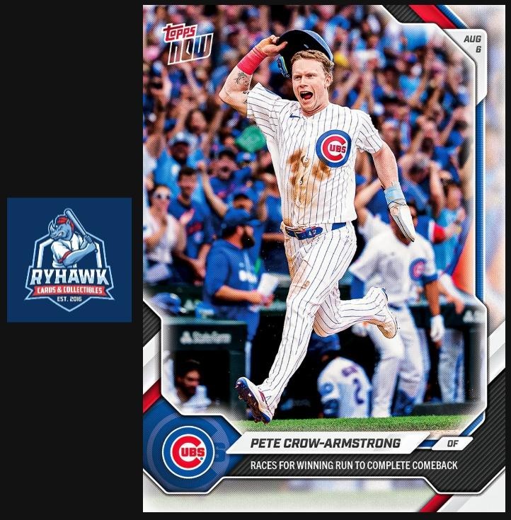 2026 Topps Now #527 Pete Crow-Armstrong Chicago Cubs Walk-Off Presale