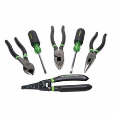 Greenlee 0159-36 6 Piece Hand Tool Set (3 Pliers, 2 Screwdriver & Wire Stripper)