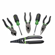 Greenlee 0159-36 6 Piece Hand Tool Set (3 Pliers, 2 Screwdriver & Wire Stripper)