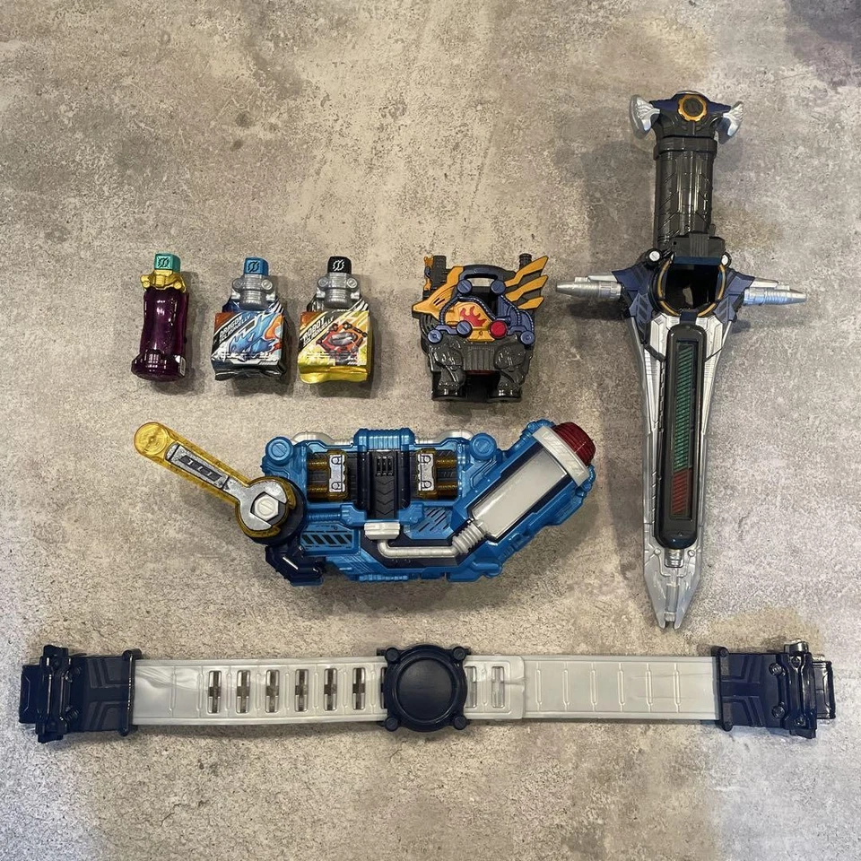 Полный комплект бутылок драйвера Kamen Rider Build DX бак для кроликов опасный спусковой механизм царапины - Изображение 4 из 4