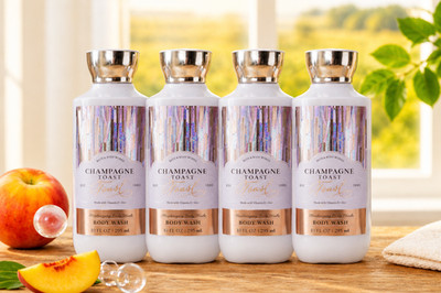 Bath & Body Works - Champagne Toast Shea + Vitamin E Body Wash 10 oz [4 Pack]