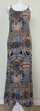 Flynn Skye XS Maxi Dress Open Back Strappy Boho Y2K Inspired Festival Print
