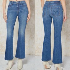 Mother Superior The Weekender Flare Leg Jeans Mid Rise Blue Denim Capsule 29