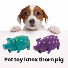 Pig Dog Pig Shape Dog Chew Toy Squeaky Latex Puppy Training Toy Long-lasting