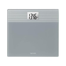 Taylor Digital Bathroom Scale   Stainless Steel Gray Platform , 500 lb Capacity