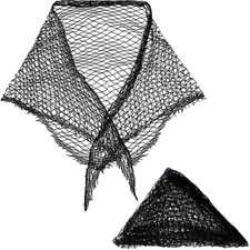 2 Pieces Cotton Triangle Hair Net for Rollers, Women Hair Mesh Net Sleeping Croc