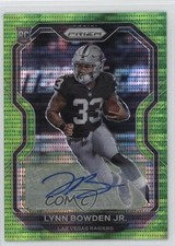 2020 Panini Prizm Rookie Neon Green Pulsar Lynn Bowden Jr #374 Auto 0sm7