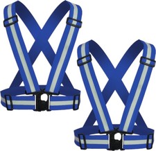 Adjustable Reflective Safety Vest 2-10 Pack for Night Running or Walking