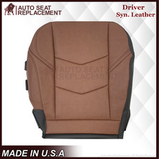 2015 To 2020 For Cadillac Escalade Driver Bottom Leatherette Seat Cover In Brown