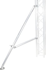 Outrigger Brace with Lower Support Bar and Hinged Rubber Feet