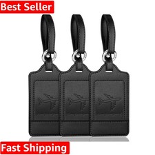 3 Pack Luggage Tags - Quick Install, Privacy Protection, Airplane Travel Esse...