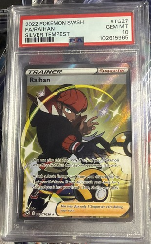 Raihan TG27/TG30 Swsh12: Sword & Shield - Silver Tempest PSA GEM MNT 10