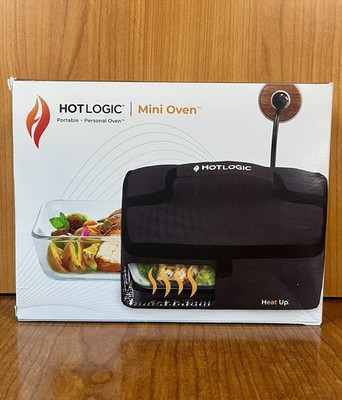 Hot Logic Mini Portable Oven Food Warmer 12V Connector Black Compact Design Safe