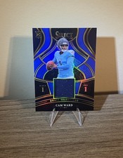 2025 Panini Select - Draft Selections Memorabilia Cam Ward Blue Prizm (MEM,RC)