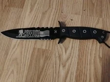  Frost Tac Xtreme Design / Hand Forged / 7" Blade Knife - w/ Black Sheath