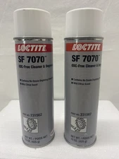 LOCTITE SF 7070 ODC-FREE CLEANER AND DEGREASER, 15-OZ CANS, LOT OF 2. NEW.