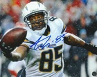 Antonio Gates Autographed Los Angeles/LA Chargers 8x10 Photo with COA/Hologram